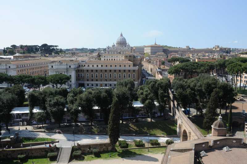 Vatikan, Blick von Castel San Angelo (Engelsburg), 04.2011