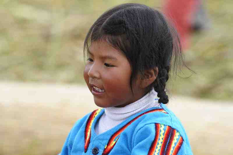Uros, Schwimmende Inseln, Titicacasee, Peru, 09./10.2008