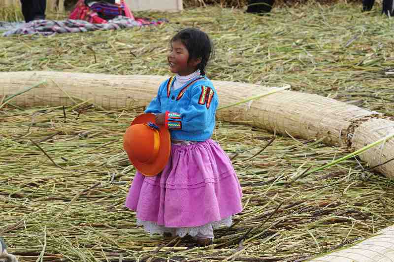 Uros, Schwimmende Inseln, Titicacasee, Peru, 09./10.2008