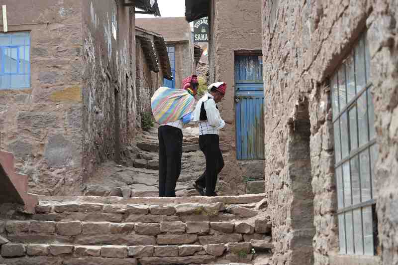 Insel Taquile, Titicacasee, Peru, 09./10.2008