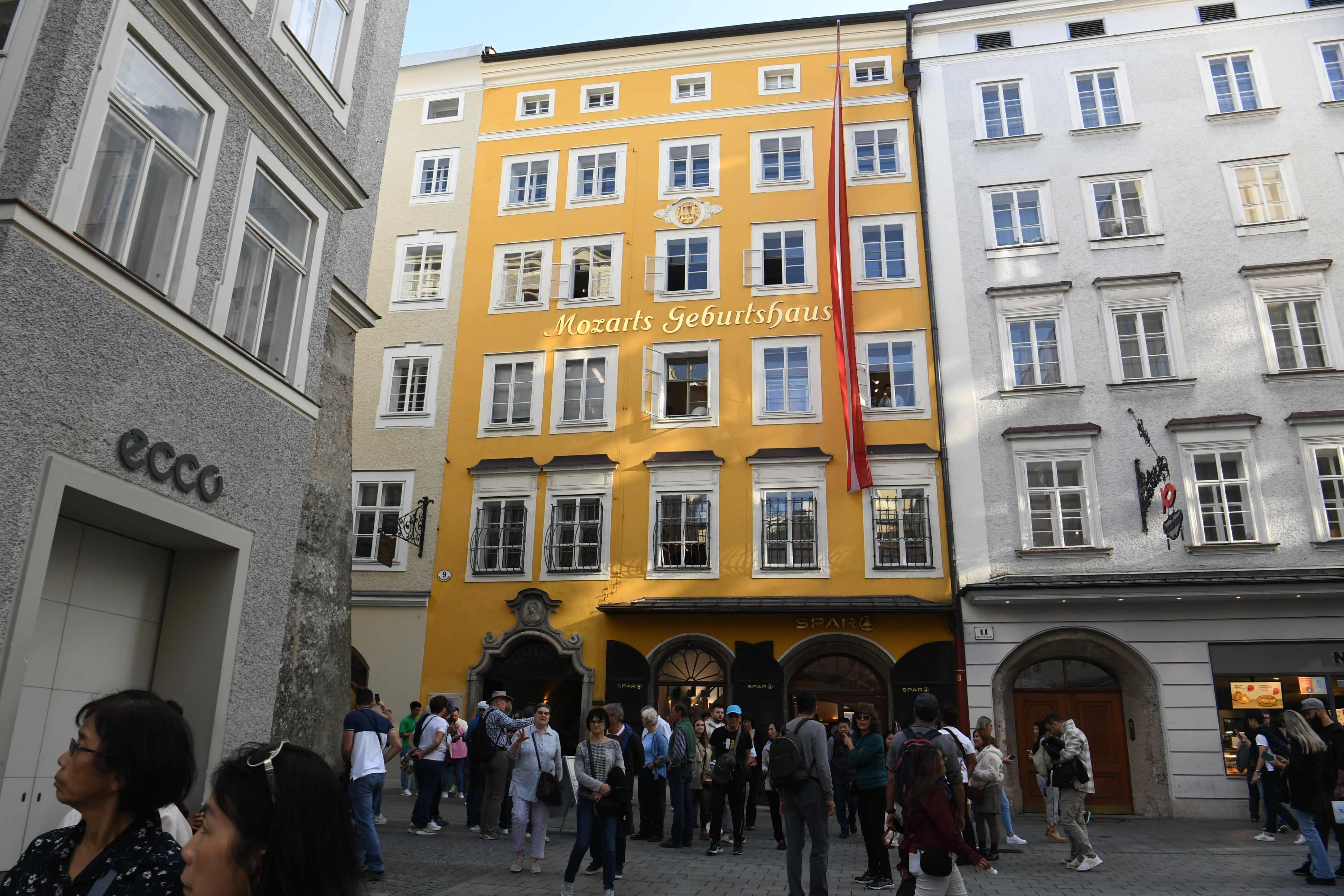 Mozarts Geburtshaus - Getreidegasse, Salzburg