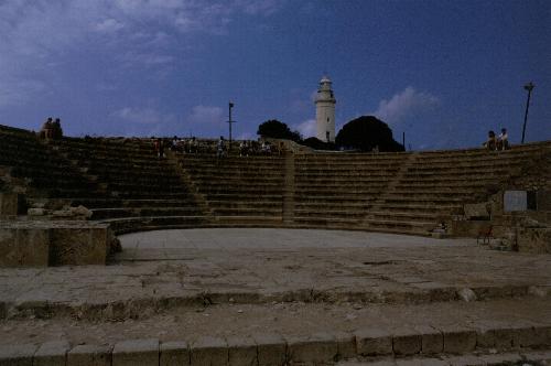 R&ouml;misches Odeion, Leuchtturm, Paphos 07/1989